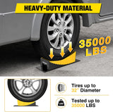 Nilight RV Levelers 2 Pack, Curved Camper Leveler with Chocks, Up to 35,000lbs | 1/2 Inch–4 Inch Leveling, Campers / Trailers / Motorhomes, Portable, Helping make RV leveling faster and easier, view 3