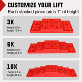Nilight RV Leveling Blocks 10 Pack Interlocking Design Stabilizer Block Customizable Height with Carrying Bag for Rv Camper Travel Trailer, view 4