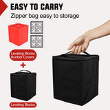 Nilight RV Leveling Blocks 12 Pack Interlocking Design Stabilizer Block Anti-Slip Rubber Covers Customizable Height with Carrying Bag for Rv Camper Travel Trailer, view 5