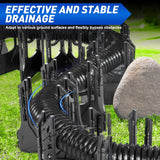 Nilight RV Sewer Hose Support 15Ft, Telescoping Design Avoid Obstacles and Height Adjustable for Camper Drainage, Easy to Set Up, Stable Deep U Shape Cradles Secure with Strap and Rubber Bands, Black, view 5