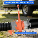 Nilight RV Sewer Valve, Camper Black Tank Gate Valve with 4 Bayonet Prongs Clear Adapter Leakproof Cap Double Odor-Tight Sealing Ring Twist On Waste Valve for RV Sewer Hose Fittings Replacement Orange, view 6