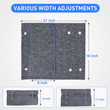 RV Step Covers 1 Pack 18 inch, Fits 8-11Inch Deep Camper Steps Adjustable Wrap Around RV Step Rug with Spring Works on Electrical & Manual RV Stairs Carpet for Camper Trailers Steps Outside, Gray Visit the Nilight Store, view 2