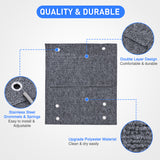 RV Step Covers 1 Pack 18 inch, Fits 8-11Inch Deep Camper Steps Adjustable Wrap Around RV Step Rug with Spring Works on Electrical & Manual RV Stairs Carpet for Camper Trailers Steps Outside, Gray Visit the Nilight Store, view 3