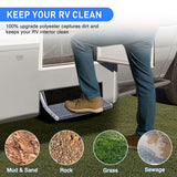 RV Step Covers 1 Pack 18 inch, Fits 8-11Inch Deep Camper Steps Adjustable Wrap Around RV Step Rug with Spring Works on Electrical & Manual RV Stairs Carpet for Camper Trailers Steps Outside, Gray Visit the Nilight Store, view 6