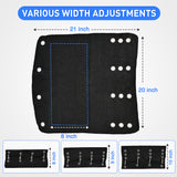 Nilight RV Step Covers 3 Pack 20 inch, Fits 8-10Inch Deep Camper Steps Adjustable Wrap Around RV Step Rug with Spring Works on Electrical & Manual RV Stairs Carpet for Camper Trailers Steps Outside,Black, view 2
