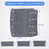 Nilight RV Step Covers 3 Pack 22 inch, Fits 9-11Inch Deep Camper Steps Adjustable Wrap Around RV Step Rug with Spring Works on Electrical & Manual RV Stairs Carpet for Camper Trailers Steps Outside, Gray, view 2