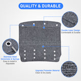 Nilight RV Step Covers 3 Pack 22 inch, Fits 9-11Inch Deep Camper Steps Adjustable Wrap Around RV Step Rug with Spring Works on Electrical & Manual RV Stairs Carpet for Camper Trailers Steps Outside, Gray, view 3
