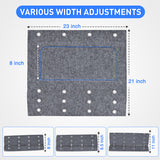 Nilight RV Step Covers 3 Pack 23 inch, Fits 8-11Inch Deep Camper Steps Adjustable Wrap Around RV Step Rug with Spring Works on Electrical & Manual RV Stairs Carpet for Camper Trailers Steps Outside, Gray, view 2