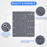 Nilight RV Step Covers 3 Pack 23 inch, Fits 8-11Inch Deep Camper Steps Adjustable Wrap Around RV Step Rug with Spring Works on Electrical & Manual RV Stairs Carpet for Camper Trailers Steps Outside, Gray, view 3