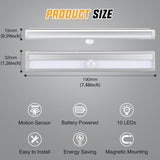 Nilight RV Step Lights 2PCS Motion Sensor Activated LED Bar RV Exterior Lights Battery Operated Wireless Magnetic Stick Strip Lighting for Motorhome Travel Trailers Camper Under Cabinet Step Tent, view 2