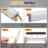 Nilight RV Step Lights 2PCS Motion Sensor Activated LED Bar RV Exterior Lights Battery Operated Wireless Magnetic Stick Strip Lighting for Motorhome Travel Trailers Camper Under Cabinet Step Tent, view 3