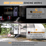 Nilight RV Step Lights 2PCS Motion Sensor Activated LED Bar RV Exterior Lights Battery Operated Wireless Magnetic Stick Strip Lighting for Motorhome Travel Trailers Camper Under Cabinet Step Tent, view 4