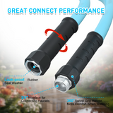 Nilight RV Water Hose 75FT Garden Drinking Hoses with Storage Bag Leakproof Anti-Kink 5/8 Inch Inner Diameter Flexible Lightweight Freshwater Hose for RVs Campers Travel Trailer Boat Car Wash Accessories, view 5