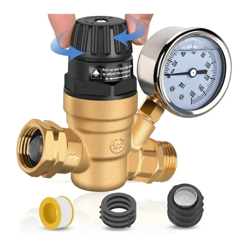 Nilight RV Water Pressure Regulator Handwheel Adjustment