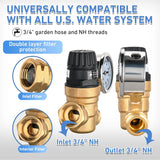 Nilight RV Water Pressure Regulator Handwheel Adjustment, view 6