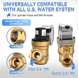 Nilight RV Water Pressure Regulator Screwdriver Adjustable Oil Filled Gauge, view 5