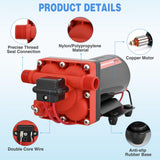 Nilight RV Water Pump 12v Camper Water Pump 5.5 GPM 70 PSI with Pressure Switch& Strainer Heavy Duty Diaphragm Pump 12 Volt DC Upgrade Self-Priming Low Noice for RV Camper Marine Yacht Caravan Trailer, view 4