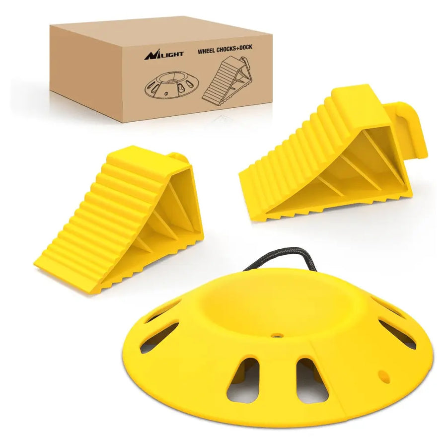 Nilight RV Wheel Chocks Wheel Dock Kit