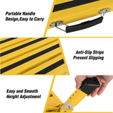 Nilight RV Yellow Folding Aluminum 4 Levels Adjustable Height Portable Platform Step, view 3
