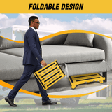 Nilight RV Yellow Folding Aluminum 4 Levels Adjustable Height Portable Platform Step, view 6