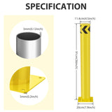 Nilight Safety Bollard, 36 inches Height Steel Bollard Post High High Visibility, 2 Pack, view 4