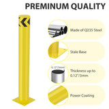 Nilight Safety Bollard, 36 inches Height Steel Bollard Post High High Visibility, 2 Pack, view 5