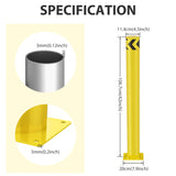 Nilight Safety Bollard, 42 inches Height Steel Bollard Post High High Visibility, 1 Pack, view 4