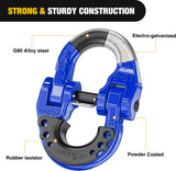 Nilight Safety Chain Connector Link, 1/2In Tow Hitch Hammerlock Coupling Link, 2 Pack Forged Steel Tow Chain Connector for Chain Link/Recovery Rope Link/Shackle, 12000 lbs Load Limit, Blue, view 6