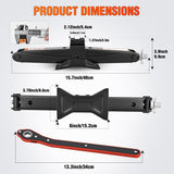 Nilight Scissor Jack for Car 1.5 Ton(3307 lbs), Heavy Duty Steel Scissor Lift Jack Car Kit with Ratchet Wrench for Sedan SUV MPV Tire Changing, 3.9 Inch-13.6 Inch Lifting Range Portable Small Jack Black, view 5