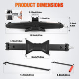 Nilight Scissor Jack for Car 2 Ton (4409 lbs), Heavy Duty Steel Scissor Lift Jack Car Kit with Crank Handle for Sedan SUV MPV Tire Changing, 3.9 Inch-15.7 Inch Lifting Range Portable Small Jack, Black, view 5