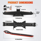 Nilight Scissor Jack for Car 2 Ton(4409 lbs), Heavy Duty Steel Scissor Lift Jack Car Kit with Ratchet Wrench for Sedan SUV MPV Tire Changing, 3.9 Inch-15.7 Inch Lifting Range Portable Small Jack Black, view 5