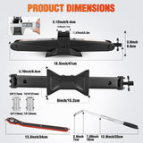 Nilight Scissor Jack Kit for Car 2 Ton(4409 lbs), Heavy Duty Portable Steel Scissor Lift Jack Car Tire Changing Kit with Ratchet & Lug Wrench for Sedan SUV MPV, 3.9 Inch-15.7 Inch Lifting Range, Black, view 6