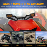 Nilight Shock Tower 10-14 Inch Light Bar UTV Front Side Hood Lights Mounting Brackets Compatible with Can-Am Maverick X3 and Max X RS Turbo R 2017 2018 2019 2020 2021 2022 2023 2024, view 5