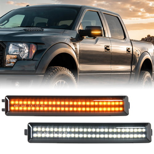 Nilight 2009 2010 2011 2012 2013 2014 Ford F150 2010 2011 2012 2013 2014 Ford Raptor Side Mirror Marker Light