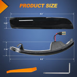 Nilight 2012 2013 2014 2015 2016 2017 2018 Ford Focus ST RS 2013 2014 2015 2016 2017 2018 Ford Kuga Ecosport Side Mirror Marker Light, view 2
