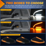 Nilight Side Mirror Marker Light for 2009 2010 2011 2012 2013 2014 2015 2016 2017 2018 2019 2020 2021 2022 Dodge Ram 1500 1500 Classic 2500 3500, view 3