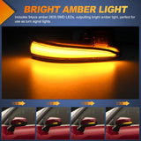 Nilight Side Mirror Marker Light for 2016 2017 2018 2019 2020 2021 2022 2023 Toyota Tacoma2019 2020 2021 2022 2023 RAV4 XA50 2020-2023Highlander XU70, view 3