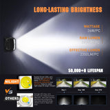 Nilight Side Shooter LED Light Pods with Amber DRL 4 Inch 26 W Spot Flood Combo LED Cubes Light w/ 16AWG Wiring Kit for Offroad Driving Fog Light Auxiliary Light on Truck ATV UTV, view 3