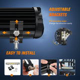 Nilight Side Shooter Light Bar 20 Inch Triple Row Spot Flood Combo Work Off-Road Lighting on Truck SUV ATV UTV, view 4
