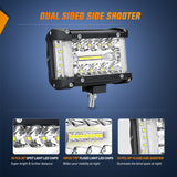 Nilight Side Shooter Light Bar 4.3 Inch Triple Row Spot Flood Combo for Off Road Fog Driving Work Lighting on Truck SUV ATV UTV, view 5
