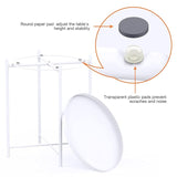 Nilight Side Table, End Table Metal Small Table Indoor Outdoor & Snack Bedside Table Sofa Side Snack Table Accent Coffee Table Living Room Bedroom Balcony 1 Layer (White), view 6