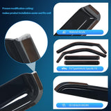 Nilight Side Window Deflectors for Toyota Tundra 2022 2023 2024 2025 2026 Double Cab Window Visors Rain Guards, Vent Shade for Fresh Air, Rain & Snow Protection, Wind Noise Reduction-4PCS, view 2