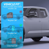 Nilight Side Window Deflectors for Toyota Tundra 2022 2023 2024 2025 2026 Double Cab Window Visors Rain Guards, Vent Shade for Fresh Air, Rain & Snow Protection, Wind Noise Reduction-4PCS, view 4