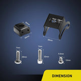 Nilight Universal Slide Mount Base Brackets (Pair), view 4