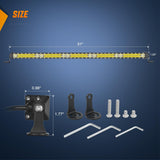 Nilight Slim LED Light Bar 50 Inch 130LED Single Row Spot Flood Combo Fog Lights Driving Work Roof Bumper Lamp Offroad Lighting for 4x4 Trucks SUV ATV UTV, view 2