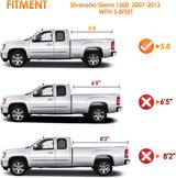 Nilight Soft Roll-Up Tonneau Cover Compatible with Chevy Silverado/GMC Sierra 1500 2007 2008 2009 2010 2011 2012 2013– 5.8ft Truck Bed Cover, view 4