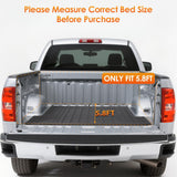 Nilight Soft Roll-Up Tonneau Cover Compatible with Chevy Silverado/GMC Sierra 1500 2007 2008 2009 2010 2011 2012 2013– 5.8ft Truck Bed Cover, view 5