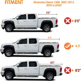 Nilight Soft Roll-Up Tonneau Cover Compatible with Chevy Silverado/GMC Sierra 1500 2007 2008 2009 2010 2011 2012 2013-6.5ft Truck Bed Cover, view 3