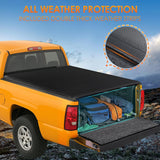 Nilight Soft Roll-Up Tonneau Cover Compatible with Chevy Silverado/GMC Sierra 1500 2500 3500 & HD Models 1999-2006–6.5ft Truck Bed Cover, view 4