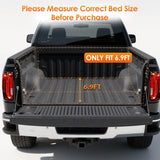 Nilight Soft Roll-Up Tonneau Cover Compatible with Chevy Silverado/GMC Sierra 2500 HD 3500 HD 2020-2026, 6.9ft Truck Bed Cover, view 5